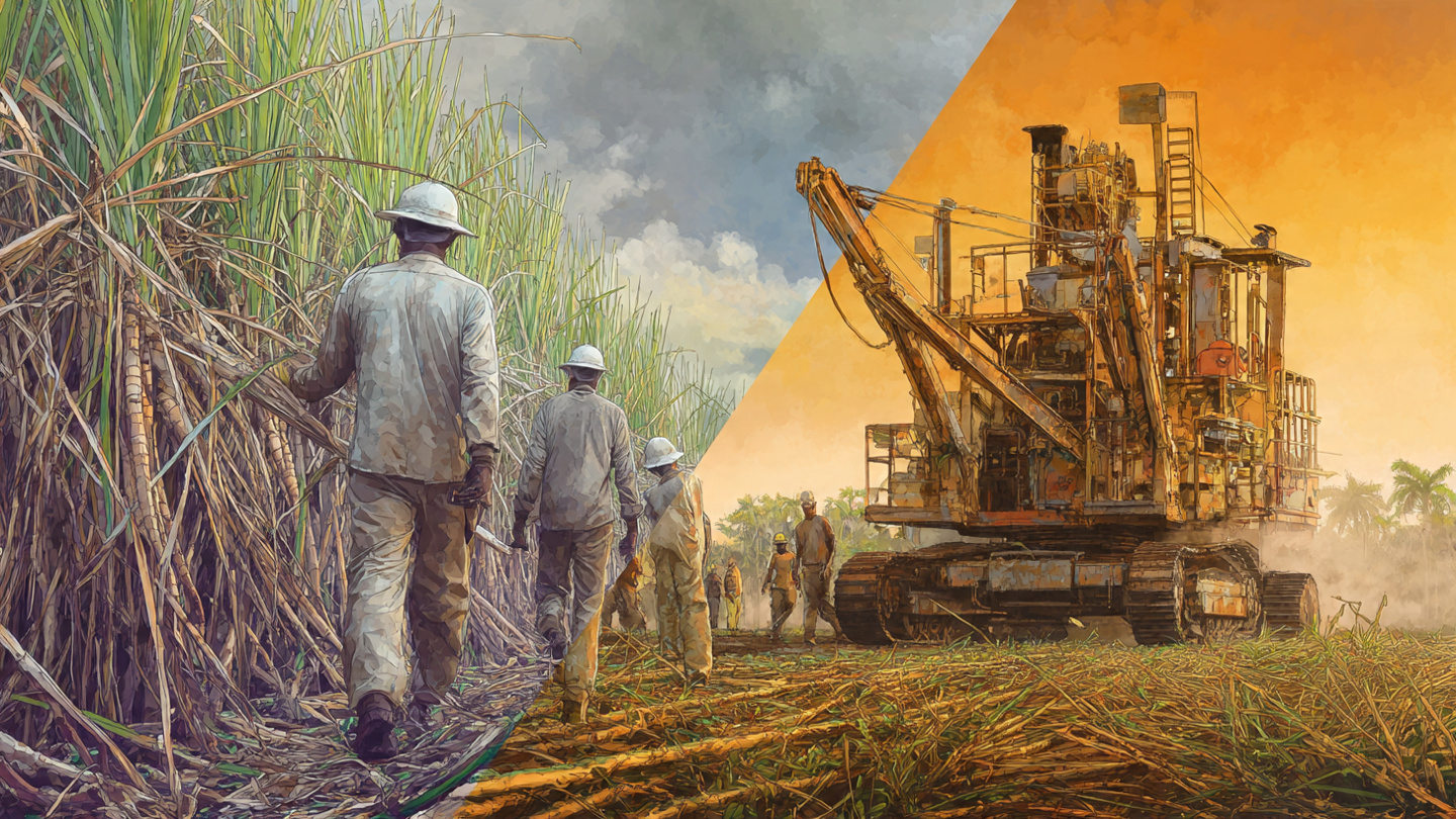 Como uma Colhedora de Cana Consegue Substituir Mais de 100 Trabalhadores no Campo