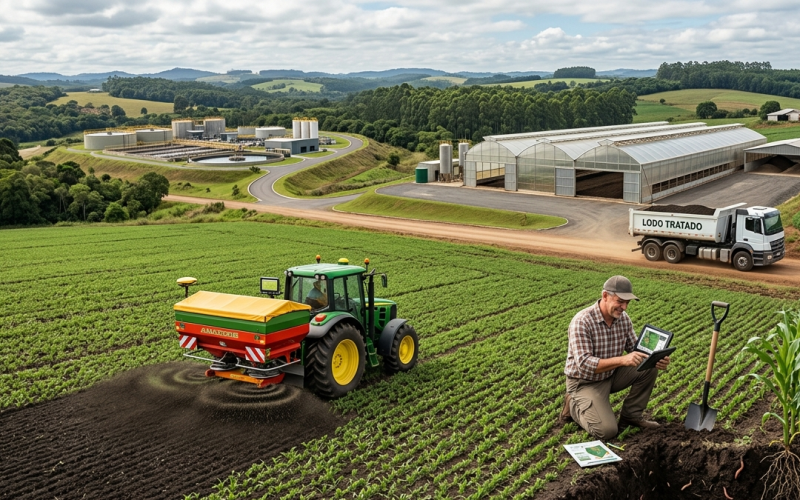 Lodo de esgoto na agricultura: Como reduzir custos e aumentar a rentabilidade