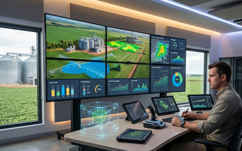 Controle digital e supervisório no agro: a inteligência que transforma dados em lucro